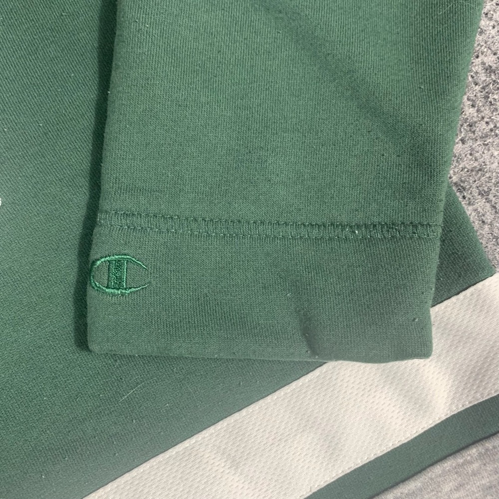 Michigan‎ State Spartans Hoodie Mens Medium Green Hockey Sweatshirt Pullover MSU - Picture 6 of 12